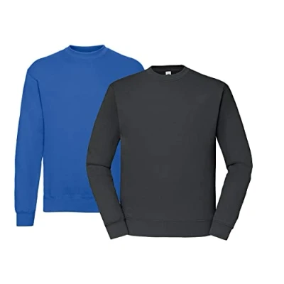 Image of Fruit of the Loom Men&#039;s In Sweat Sweatshirt Set, 1x Royal, Graphit &amp; Hlkauf Block, L