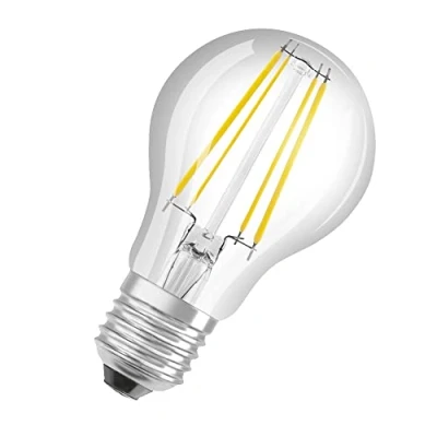 Image of OSRAM LED Energy Saving lamp, Glass Filament Bulb, E27, Warm White (3000K), 4 watts, Replaces 60W Highly efficient and Saving, Pack of 1