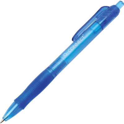 Image of Q Connect Retractable Ball Point Pen Blue