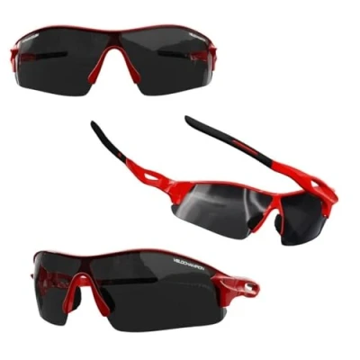 Image of VeloChampion Kids UNISEX summer boy girl Junior Sports WARP cycling Fashion Cool Sunglasses shades UV400 UVA UVB Category 3 protection (Red)