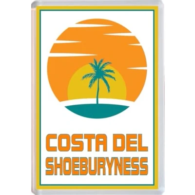 Image of Costa del Shoeburyness Jumbo Fridge Magnet 96 x 67mm