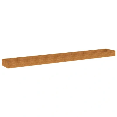 Image of vidaXL Garden Raised Bed 770x100x36 cm Corten Steel