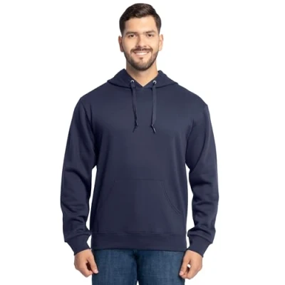 Image of Fruit of the Loom Unisex&#039;s Eversoft Fleece Hoodies, Full Zip, Moisture Wicking &amp; Breathable, Sizes S 4x Shirt, Navy Pullover, Large