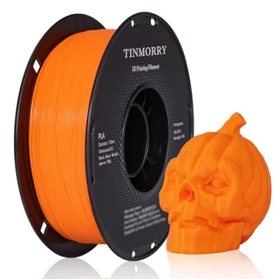 Image of PLA Filament 1.75mm 1kg, TINMORRY 3D Printing Materials for Printer, 1 Spool, Orange
