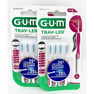 Image of GUM Trav ler Interdental Brushes 1612 1.4 mm (2) Pack of 4