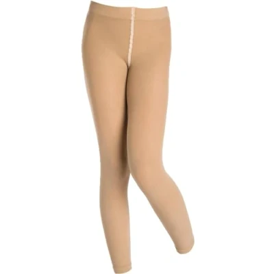 Image of Silky Tan Footless Ballet Tights Age 7 to 9
