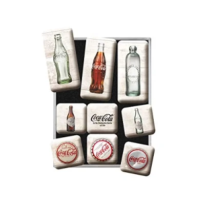 Image of Nostalgic Art 83082 Coca Cola Bottle Timeline, Magnet Set (9pcs)