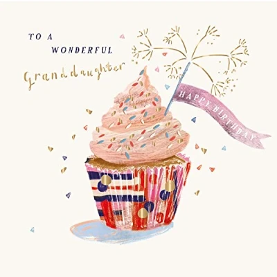 Image of Granddaughter Cupcake Birthday Greeting Card The Curious Inksmith Greetings Cards IJ0111