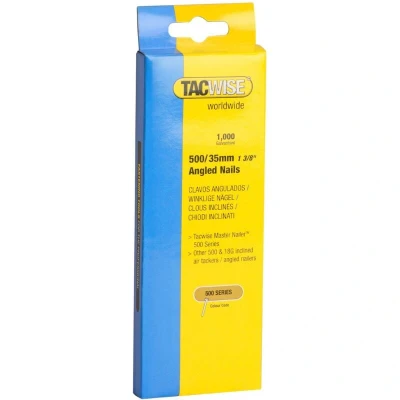 Image of Tacwise 500 18 Gauge 35mm Angled Nails (Pack 1000) TAC0482