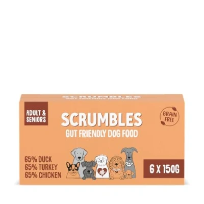Image of Scrumbles Natural Wet Dog Food Multipack, Grain Free, 6x 150g