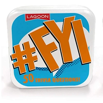Image of Lagoon Group Mini Tabletop Trivia 50 Cards Questions #FYI