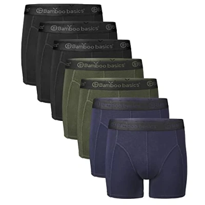 Image of Bamboo Basics 7ER PACK RICO Pants, Men&#039;s, Size: Medium, Schwarz grün blau