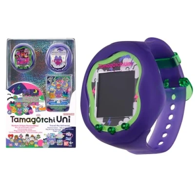 Image of TAMAGOTCHI Bandai Uni Monster Purple Shell The Customisable New Generation Of Virtual Pet Based On Original 90s Toy Connect With Friends Worldwide This Wearable Electronic Game