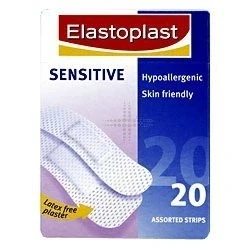 Image of Elastoplast Sensitive Fabric Plaster, 20 Strips (Pack of 3)