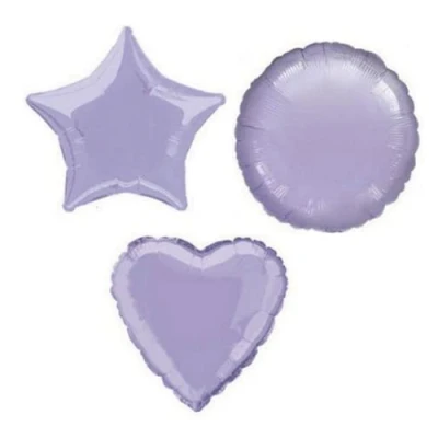 Image of Lilac Star Foil Balloon, 45cm (2 pack)