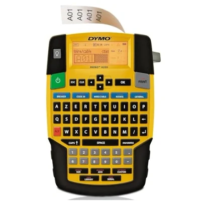 Image of Dymo Rhino 4200 Professional Portable Electronic Label Printer, AZERTY Keyboard