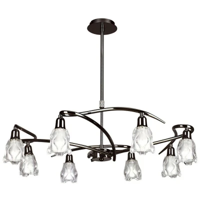 Image of Amel Telescopic 8 Light L1/SGU10, Black Chrome