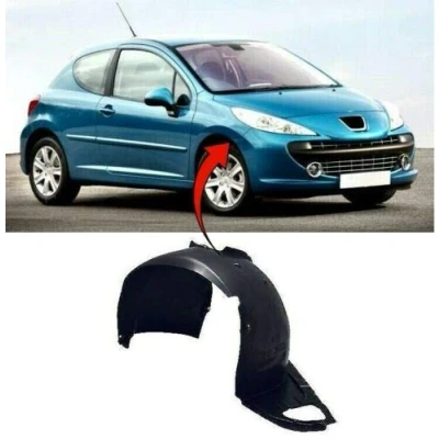 Image of TVP Trade Vehicle Parts.co.uk Compatible With Front Wing Arch Liner Splash Guard O/S Right 207 2006 2013