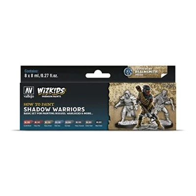 Image of Vallejo AV Wizkids Paint Set Shadow warriors