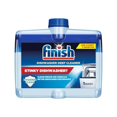 Image of Finish Dual Action Dishwasher Cleaner: Fight Grease &amp; Limescale, Fresh, 8.45oz 1 Pack