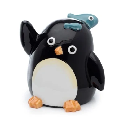 Image of Puckator Huddle Penguin Upside Down Ceramic Shaped Tea Coffee Mug Funny Home Accessories Cute Gifts for Girlfriend Large Mugs Men Women Hot Drinks Cups Presents Secret Santa Gift Cup Set