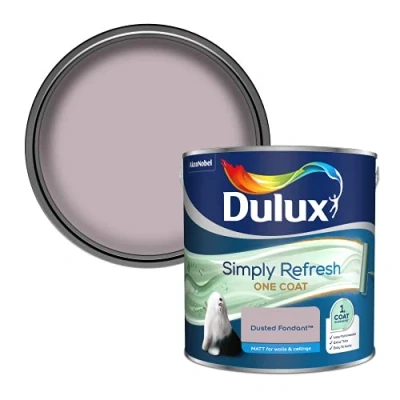 Image of Dulux 5382906 Simply Refresh Matt Emulsion Paint, Dusted Fondant, 2.5 L