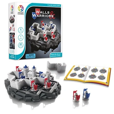 Image of Smart Games Walls &amp; Warriors, Puzzle Game with 80 Challenges, 8+ Years