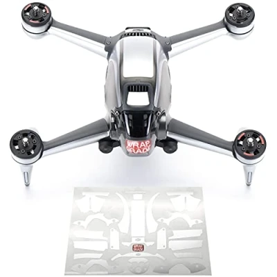 Image of WRAPGRADE Skin Compatible with DJI FPV Accent Color (AIRFORCE SILVER)