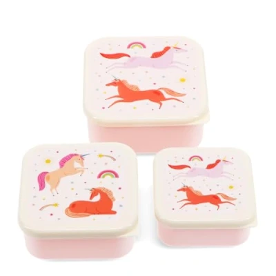 Image of Rex London Snack boxes (set of 3) Unicorn