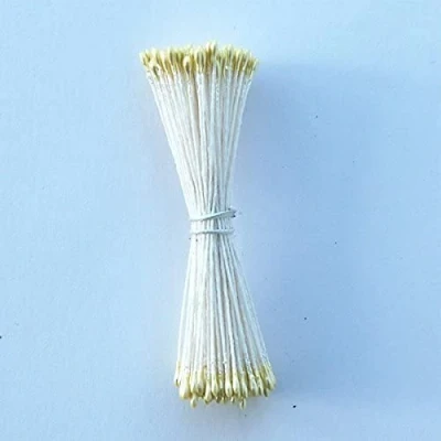 Image of Art of cake® Flower Stamens Round Yellow Pearl, Medium Heads (1mm) 144pcs / Bunch Pearl Colour 1mm