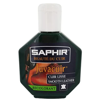 Image of Saphir Juvacuir Dye for Recolouring Leather, VERT FONCE 20, 75 ml