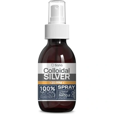 Image of Colloidal Silver Spray 20 PPM 125ml ● for Humans &amp; Dogs Highly Efficient Water Best Results : Topical use Carbon Neutral 100% Natural (125 ML)