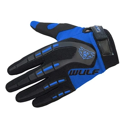 Image of Wulfsport Adult Attack Motocross Gloves MX Motorcycle Motorbike Blue M