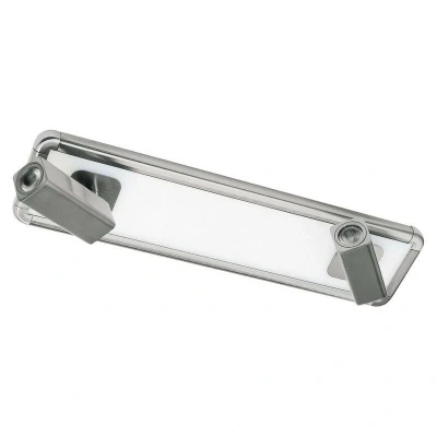 Image of Ibiza Spotlight 2 Head with Backlit Light 20W LED Satin Nickel 4000K, 1500lm,