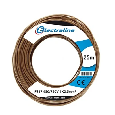 Image of Electraline 13152 Unipolar Cable Section FS17, 1 x 2.5 mm², Yellow/Green, 25 M