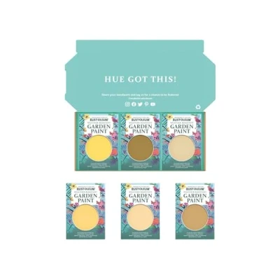 Image of Rust Oleum Garden Paint in Matt Finish Warming Yellows Tester Box