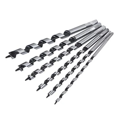 Image of TOPWAY Auger Bits Set 6PCs, 6 16mm Hex Shank 230mm Long Carbon Steel Wood Spiral Twist Drill Bit for Woodworking Metal Plastic Hole Drilling 130230