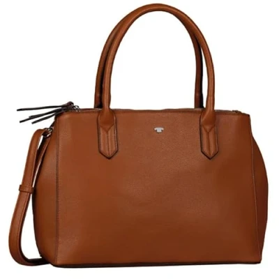 Image of Tom Tailor Acc Women&#039;s Roma Shopper, Brown (Cognac), 36x27x14 Centimeters (W x H L)