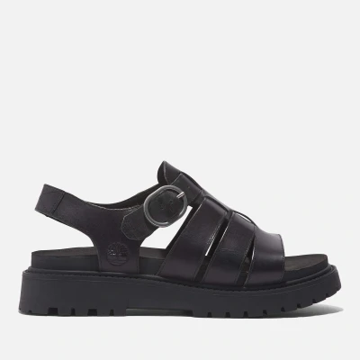 Image of Timberland Clairemont WAY Platform sandals, Women&#039;s, Size: 3.5, Black Leather