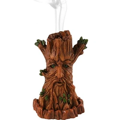 Image of Something Different Tree Shape Man Incense Cone Burner, Multi Colour