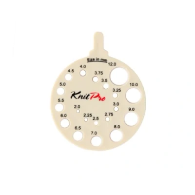 Image of KnitPro Round Needle Size Gauge, Ivy, 6 cm