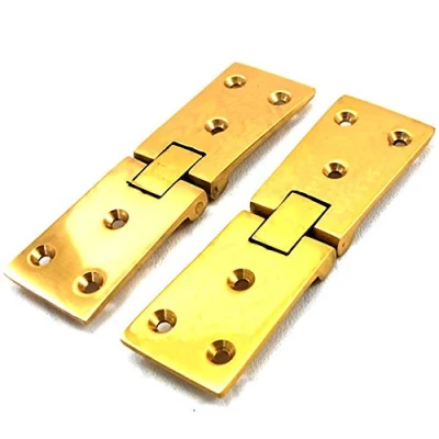 Image of 2X Counterflap Hinges 102mm Solid Brass Bar Flap Opening