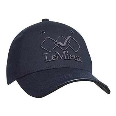 Image of LeMieux Team Baseball Cap in Navy with Seamless Shell Design, Curved Peak Edge Vented and Adjustable One Size