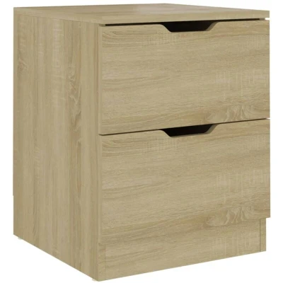 Image of vidaXL Bedside Cabinet Sonoma Oak 40x40x50 cm Engineered Wood