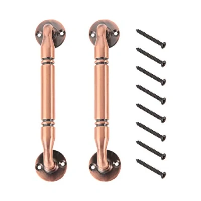 Image of Mgoodoo 2Pcs Kitchen Door Handles 128mm Vintage Cabinet Antique Pull for Cupboard Dresser Drawer Wardrobe Furniture Knobs Red Copper