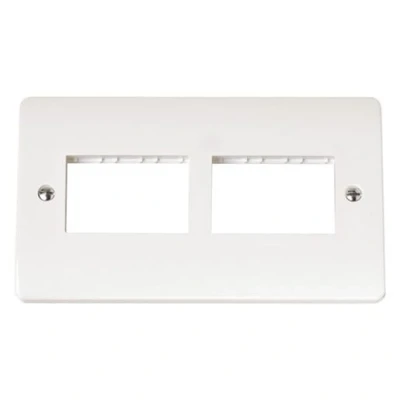 Image of Click Mode 2 Gang Minigrid Unfurnished Plate x 3 Apertures CMA406