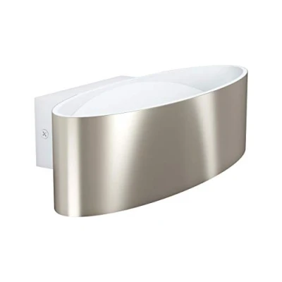 Image of Eglo Lighting Maccacari Led Up &amp; Down Wall Light White, Satin Nickel