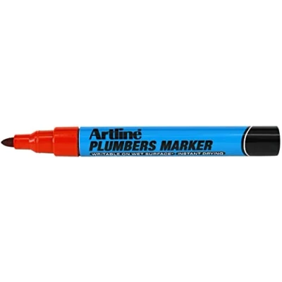 Image of Artline Plumbers Red Marker Pen Bullet Nib
