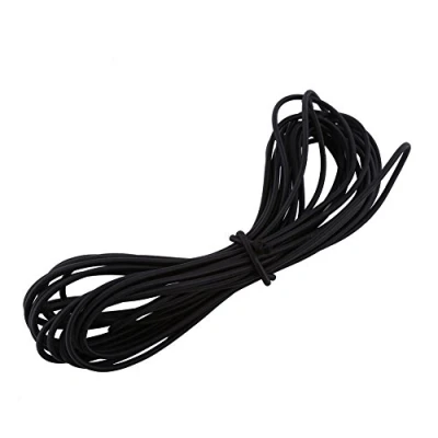 Image of Walfront 4mm Elastic Stretch Bungee Rope 10 Meters Down Shock Cord Tie for DIY Craft Making (Black)