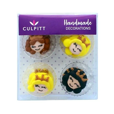 Image of Princess Sugar Cake Decorations 12 Pack